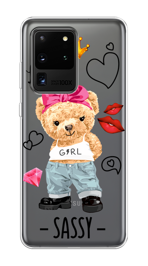 

Чехол на Samsung Galaxy S20 Ultra "Sugar Mommy", Голубой;белый;розовый, 29450-6
