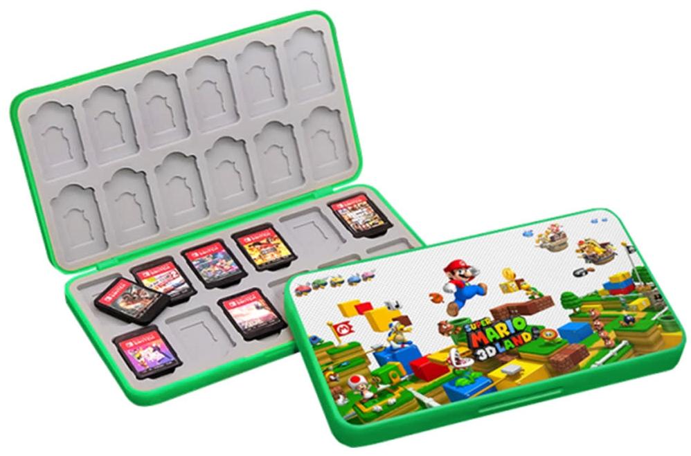 Кейс для хранения 24 игровых картриджей Super Mario 3D Land (Switch)