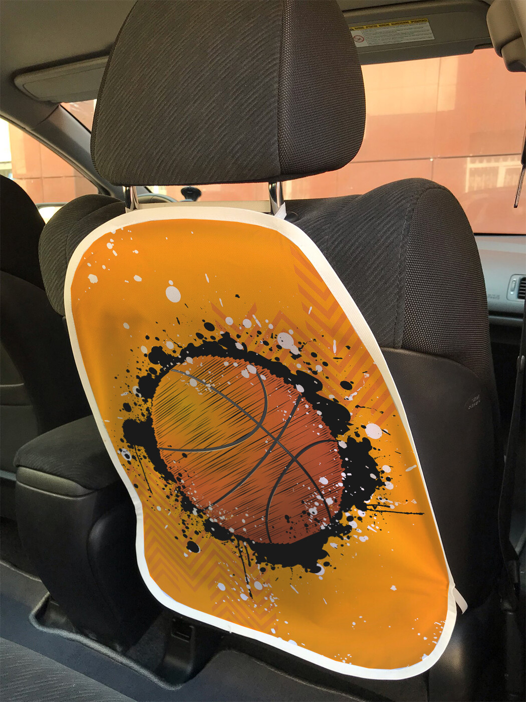 фото Накидка на спинку сиденья joyarty пятнистый баскетбольный мяч, 45х62