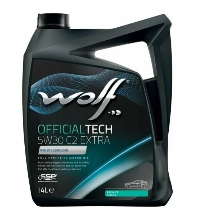 WOLF OIL Моторное масло OFFICIALTECH 5W30 C2 EXTRA 4L