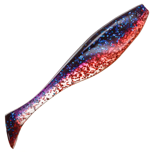 

Приманка Trigger Baits Commander Shad 125мм. 320 4шт., Синий;красный, Commander Shad