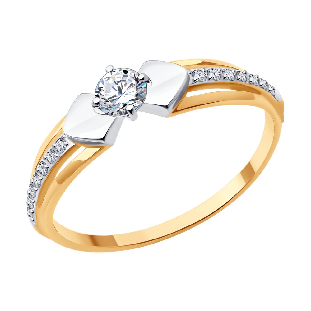 

Кольцо из золота р. , Diamant 51-110-02322-1, фианит, 51-110-02322-1
