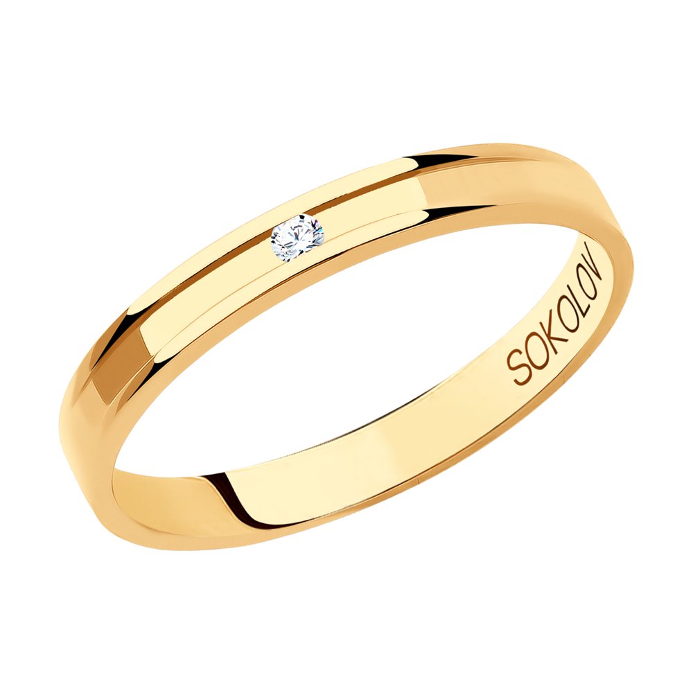 

Кольцо из красного золота с бриллиантом р. , SOKOLOV Diamonds 1111294-01, 1111294-01