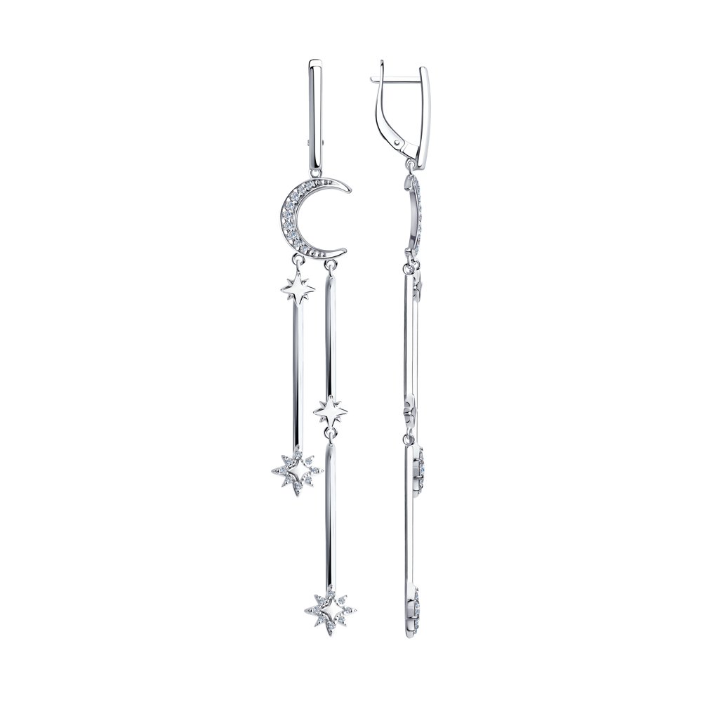 

Серьги из серебра с фианитом SKLV 94023979, 94023979