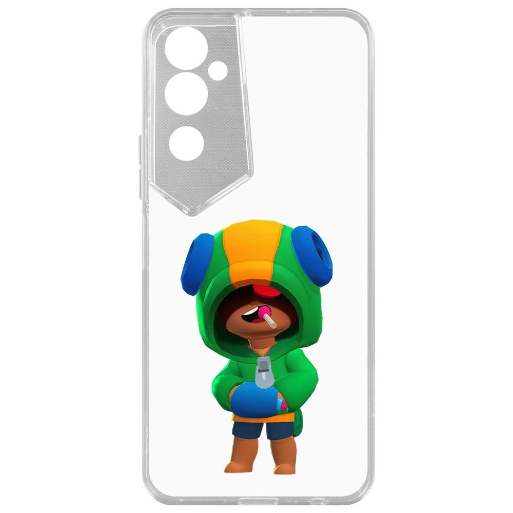 

Чехол Brawl Stars-Леон для Tecno Pova Neo 2, Прозрачный