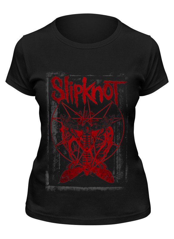 

Футболка женская Printio Slipknot черная L, Черный, Slipknot
