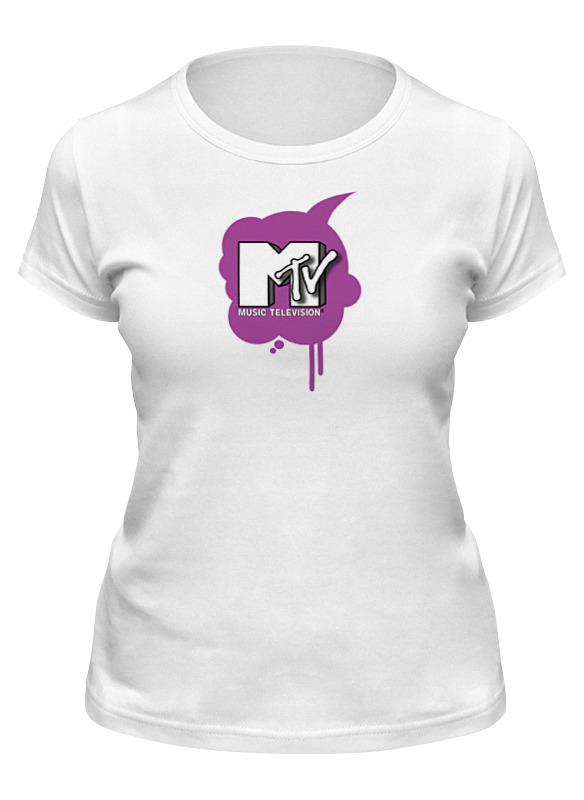 

Футболка женская Printio Music television белая L, Белый, Music television
