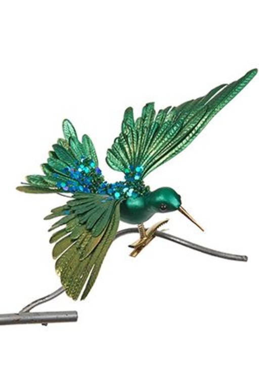 фото Елочная игрушка goodwill колибри даймонд sp 20007 14 см зеленый 1 шт.