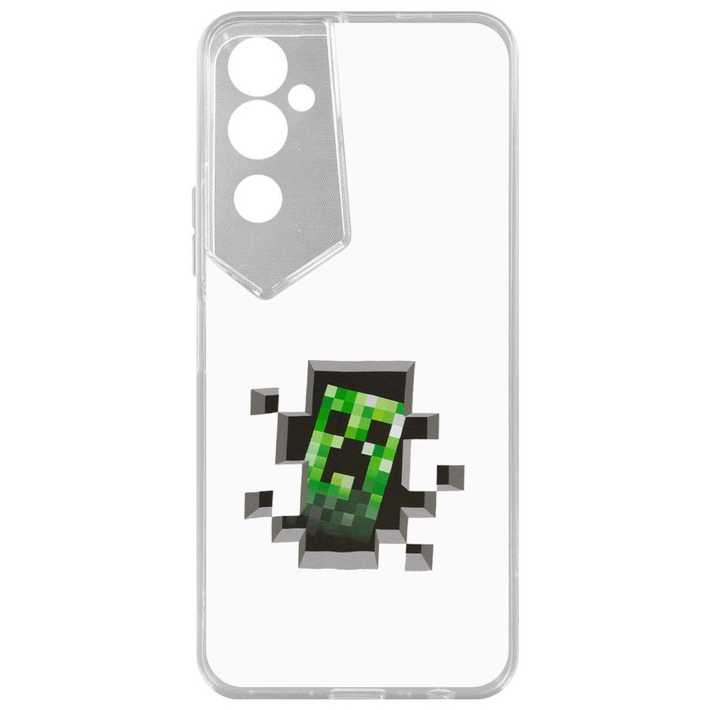 

Чехол Minecraft-Крипер для Tecno Pova Neo 2, Прозрачный
