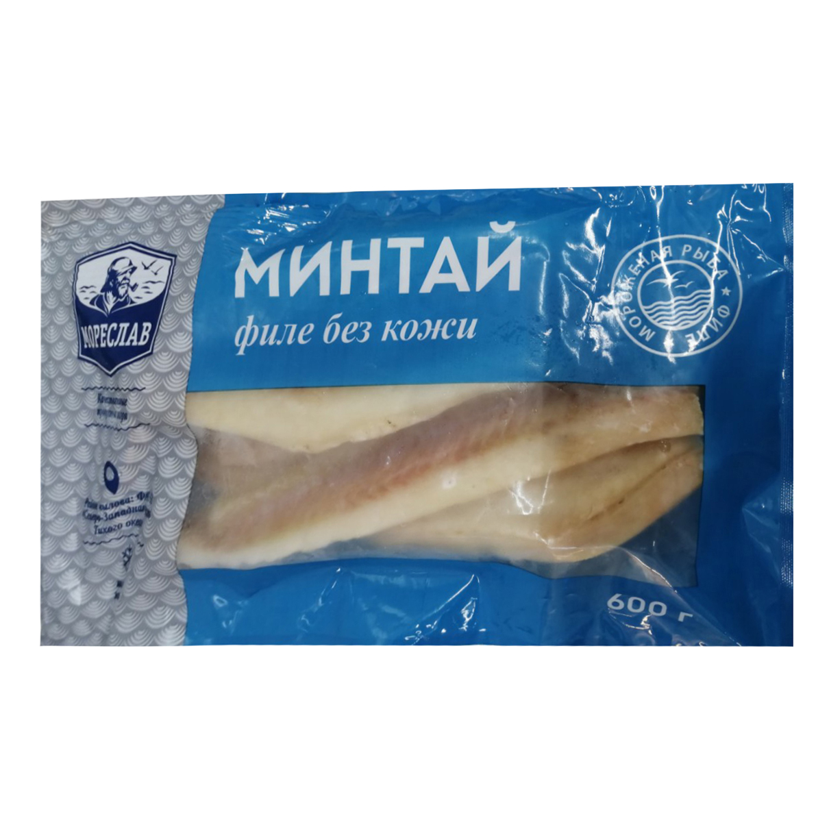 Минтай Мореслав замороженный филе 600 г