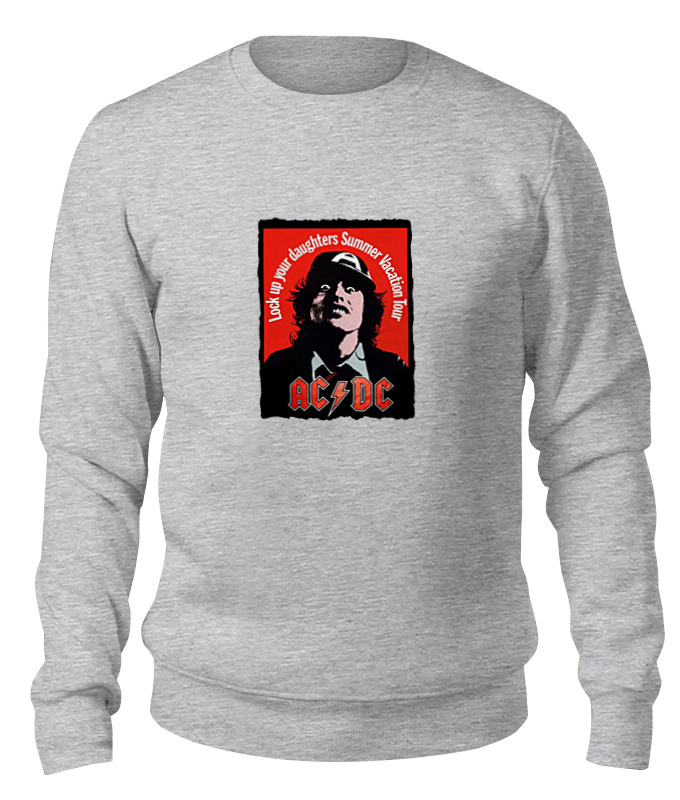 

Свитшот унисекс Printio Ac/dc серый M, Ac/dc