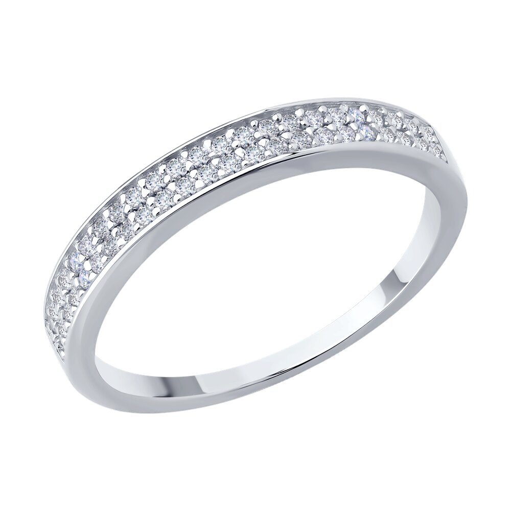 

Кольцо из серебра р. 17 SOKOLOV 94014249-91, фианит, 94014249-91