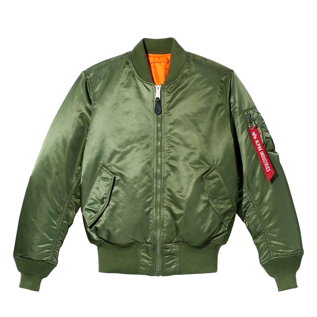 Бомбер мужской Alpha Industries MA-1 зеленый XL