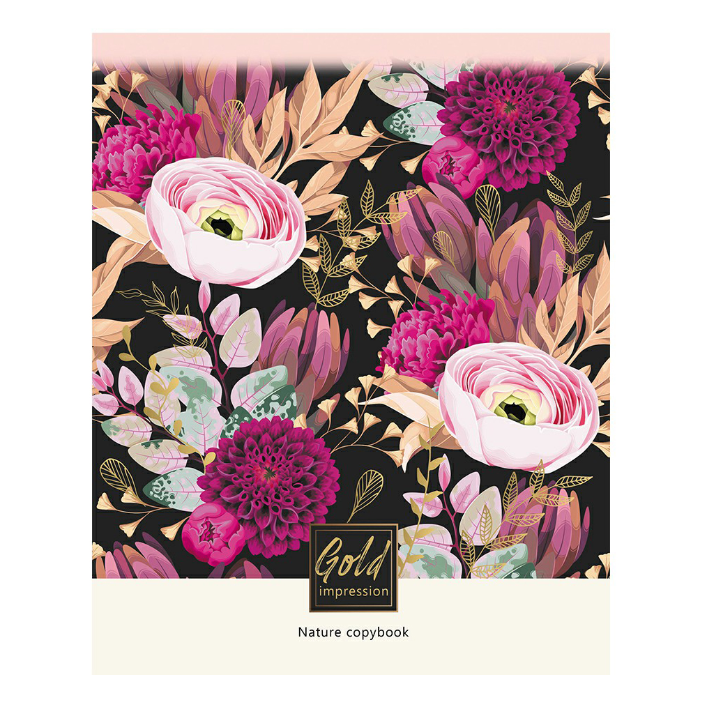 

Тетрадь общая в клетку BG Gold impression, 80 л., 1 шт.
