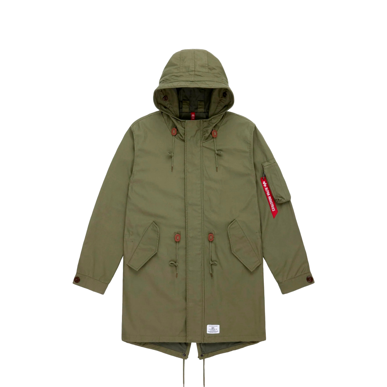 фото Куртка мужская alpha industries m-59 fishtail mod parka зеленая s