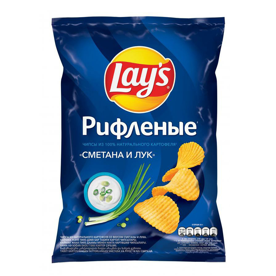 

Чипсы картофельные Lay's Сметана и лук 150 г