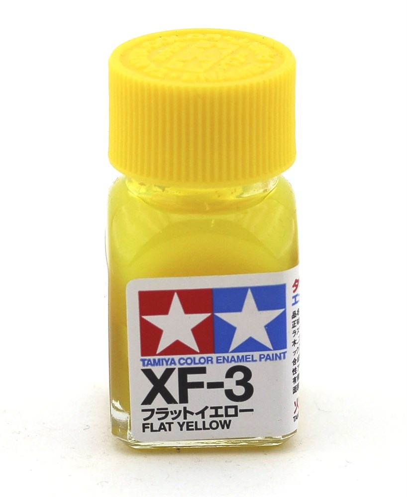 фото Эмалевая краска tamiya xf-3 flat yellow (желтая матовая) 80303