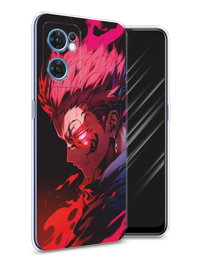 

Чехол Awog на Oppo Find X5 Lite "Взгляд Сукуны", Розовый;красный;черный, 259850-1
