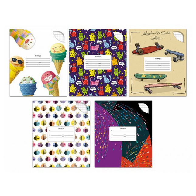 

Тетрадь школьная Апплика клетка 18 листов A5 1 шт