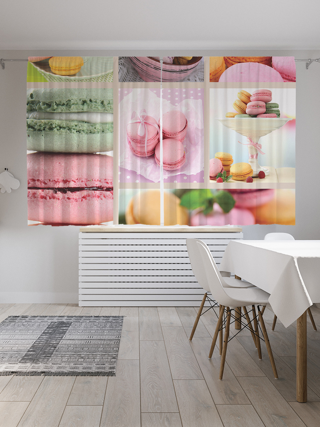 

Шторы с фотопечатью JoyArty "Коллаж с макаронами" из сатена, 290х180 см