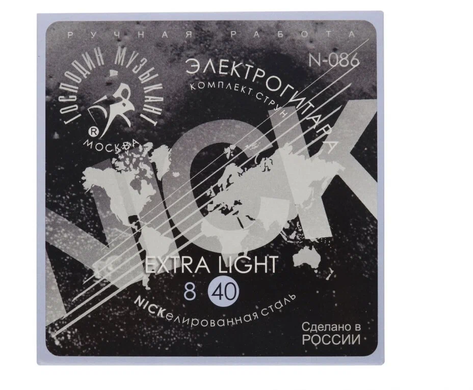 Струны для электрогитары Господин Музыкант N086