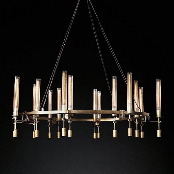 фото Imperiumloft rh fontanelle round chandelier 16 40.1552