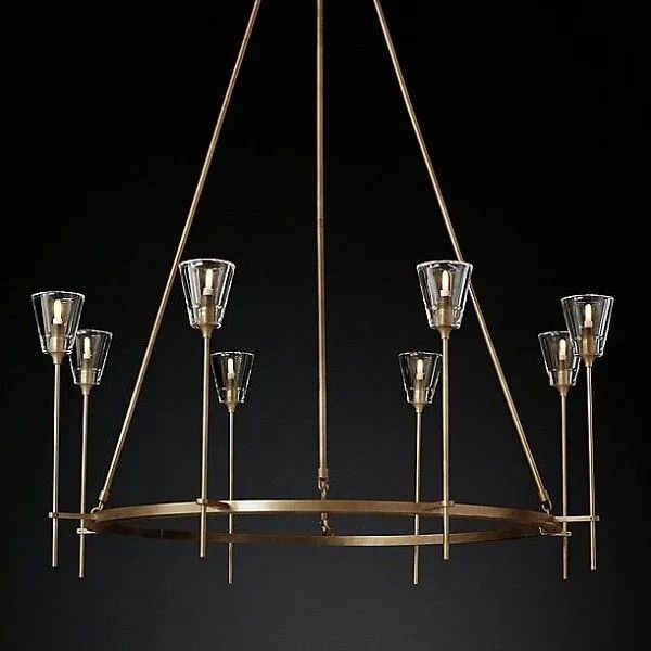 

Imperiumloft Torche De Verre Round Chandelier 8 40.1551