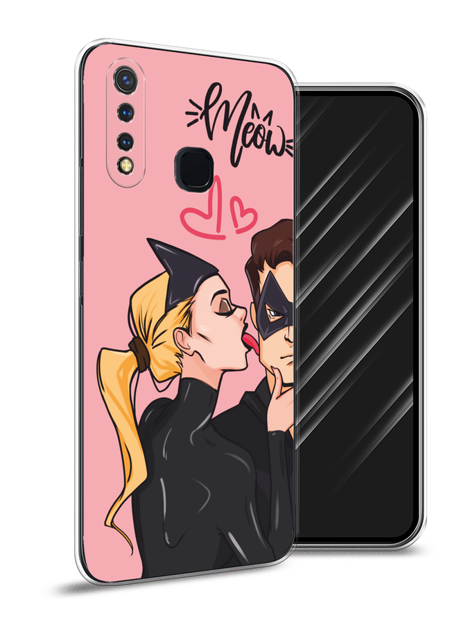 

Чехол Awog на Vivo Y19 "Kiss of Cat Woman", Розовый;черный;бежевый, 261950-1