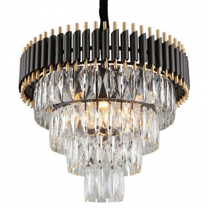 

Imperiumloft Empire Black Chandelier Crystal 40.2861