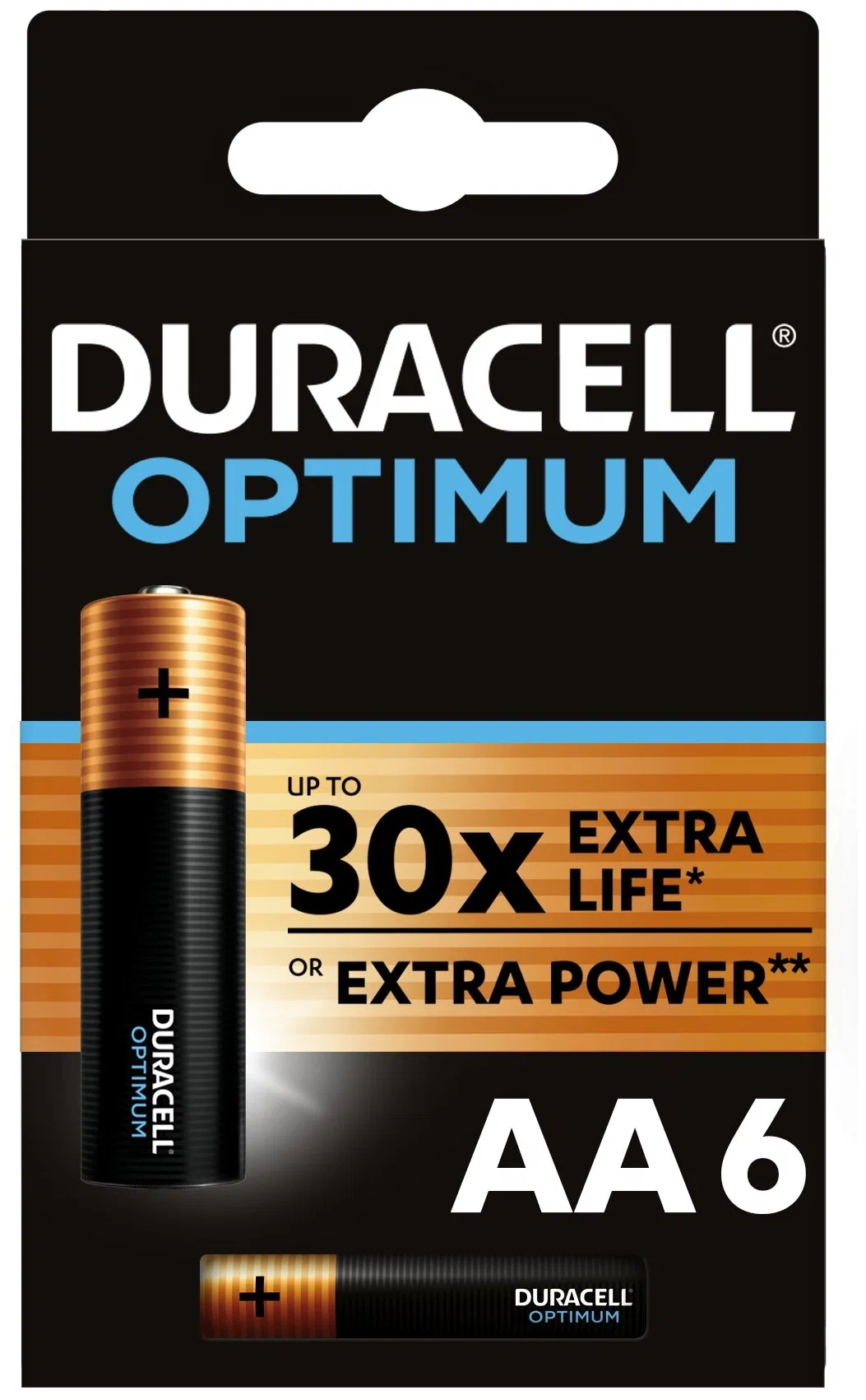 

Батарейка Duracell ALKALINE OPTIMUM AA 6 шт, ALKALINE OPTIMUM