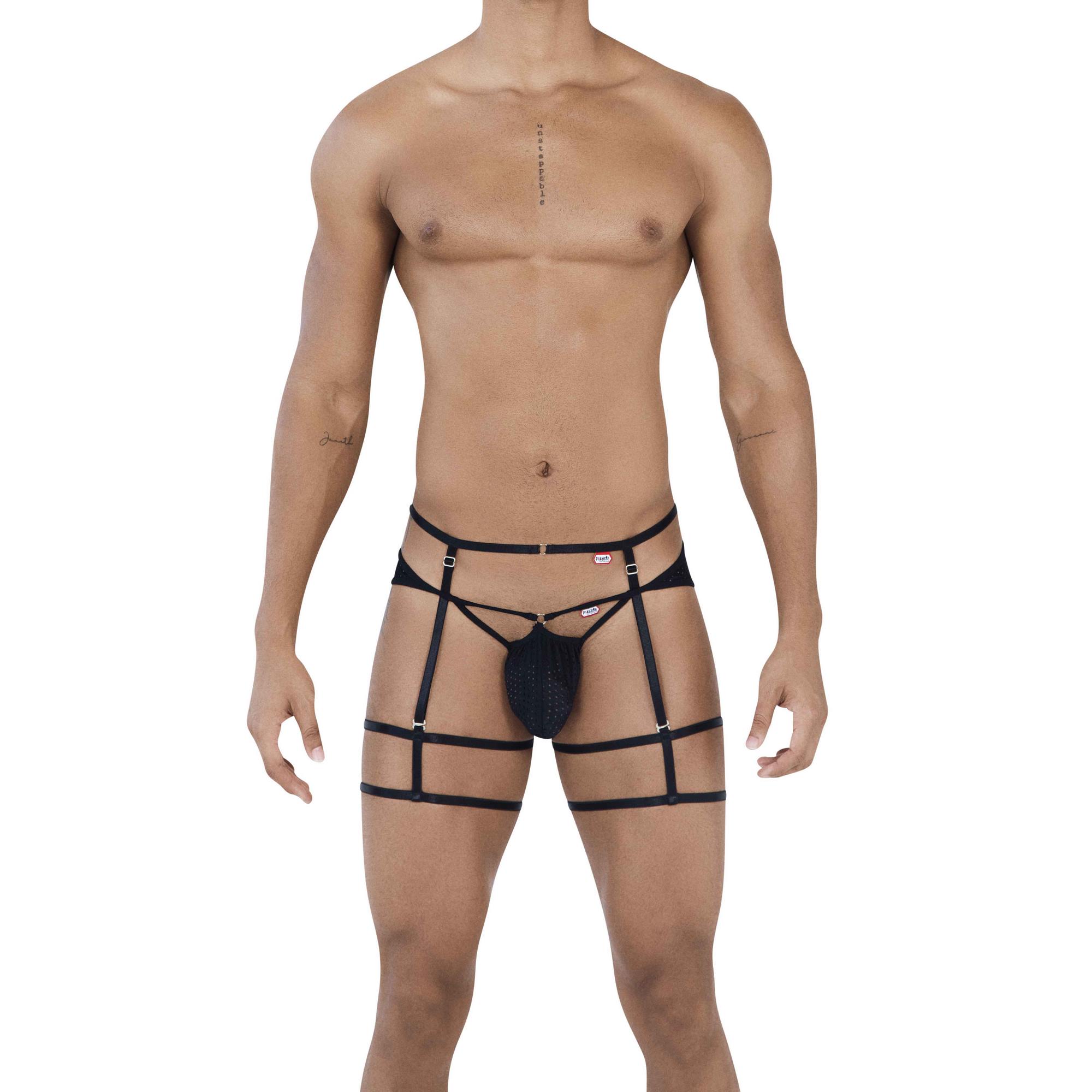 фото Мужские трусы джоки черные с поясом pikante dance jockstrap 049111 размер 46 l