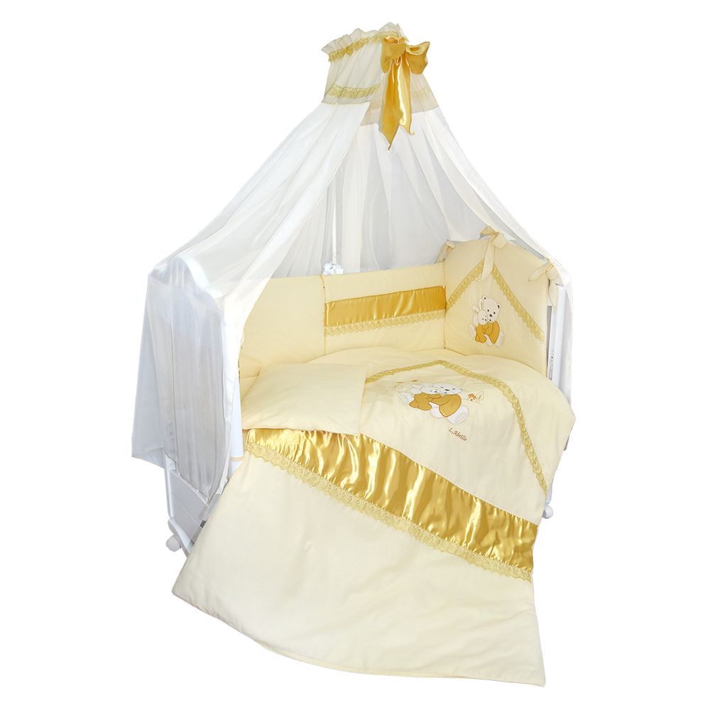 

Комплект в кроватку L`abeille Венето, желтый