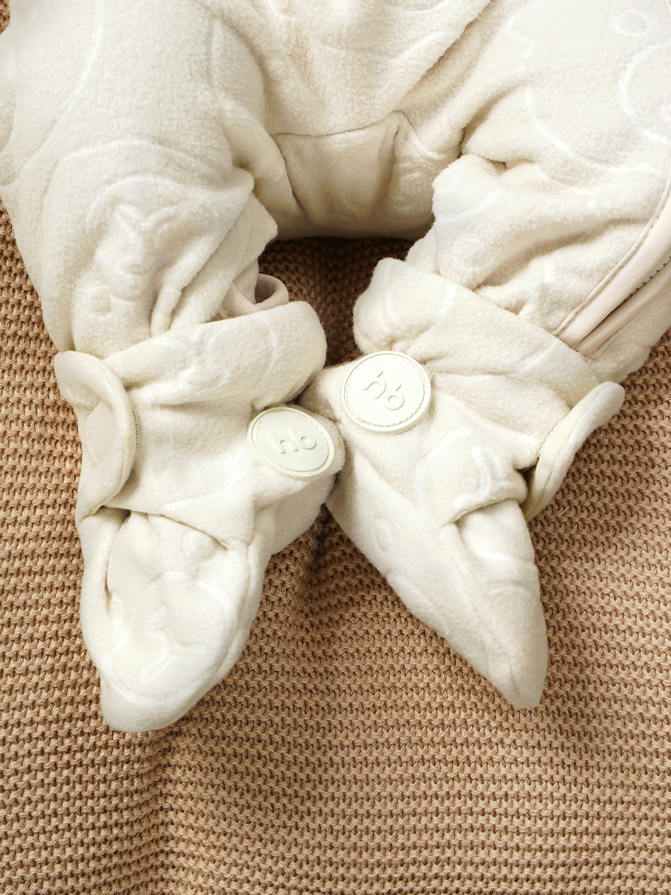 Пинетки детские Happy Baby 89102 cream 10 1135₽