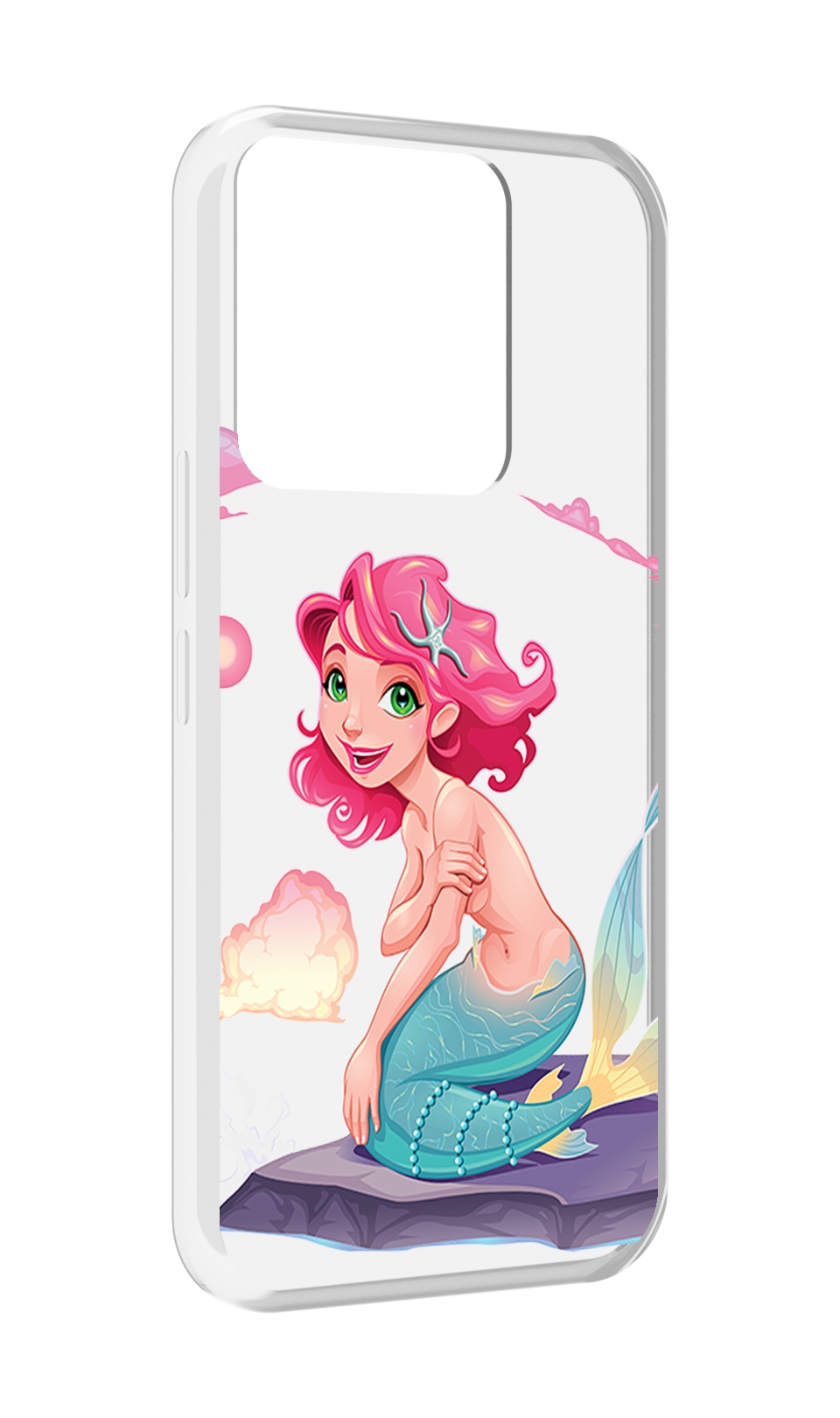 

Чехол MyPads русалочка для Tecno Spark Go 2022 / Tecno Spark 8C, Прозрачный, Tocco