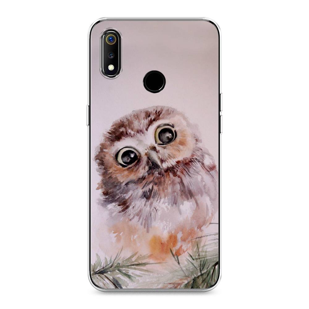 

Чехол Awog на Realme 3 "Сова на розовом", Разноцветный, 251050-1