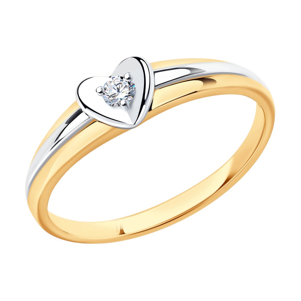 

Кольцо из золота р.  SOKOLOV Diamonds 1011555, бриллиант, 1011555