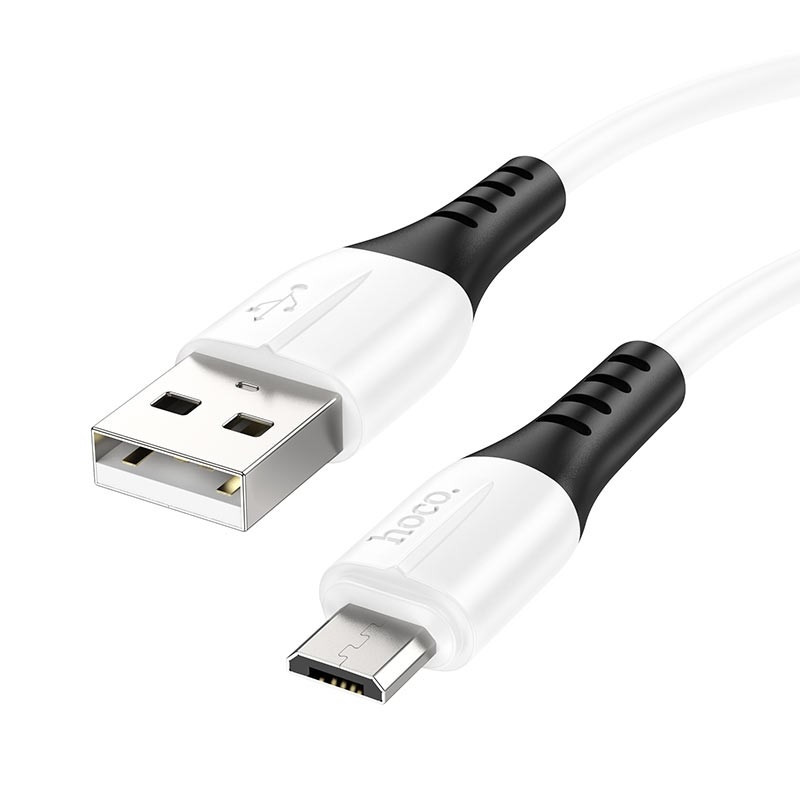 

Кабель Hoco X82 USB - Micro USB, 2.4 А, 1 м White, X82