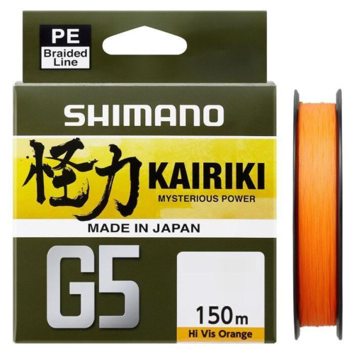 

Шнур Shimano Kairiki G5 X4 150м. 0.13мм. 4.1кг. HI-VIS Orange, Оранжевый, Shimano Kairiki G5 X4 150м. 0.13мм. 4.1кг. HI-VIS Orange