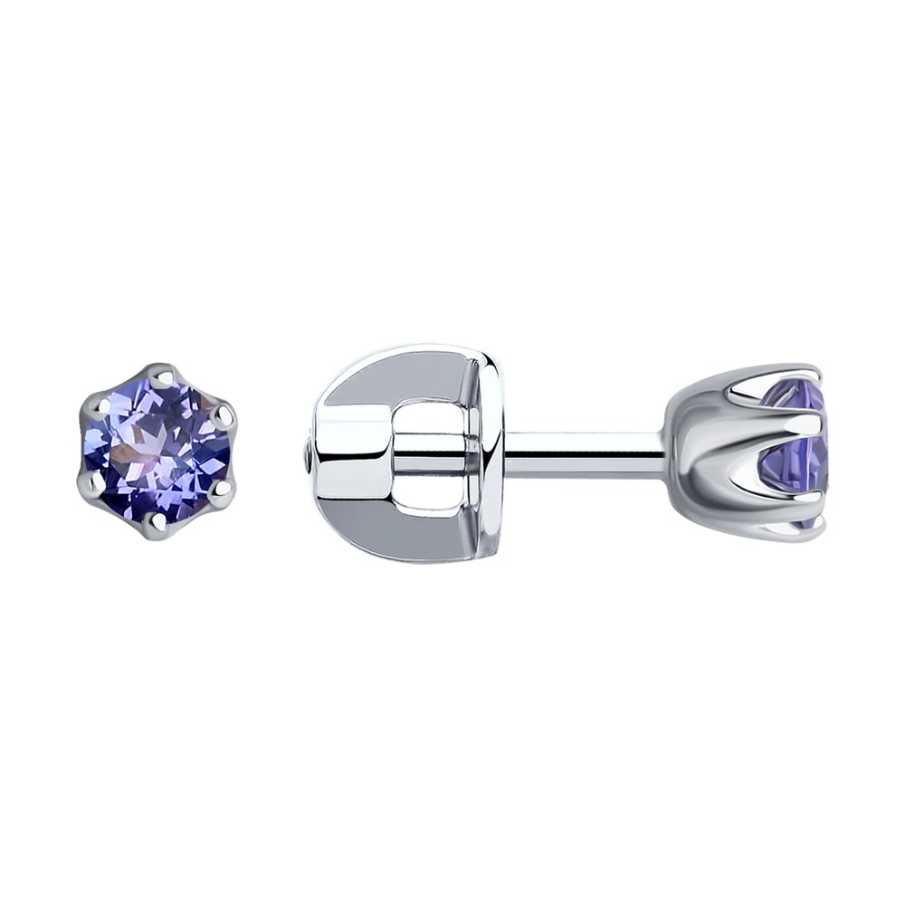 

Серьги из белого золота с танзанитом SOKOLOV Diamonds 6024098, 6024098