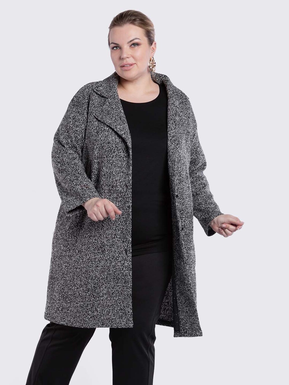 

Пальто женское ARTESSA PL40522MEL23 серое 48-50 RU, PL40522MEL23