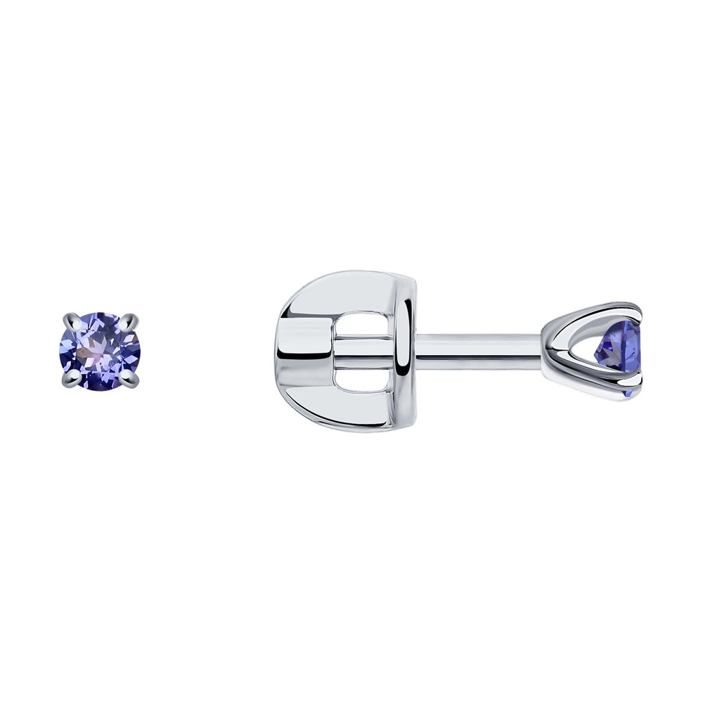 

Серьги из белого золота с танзанитом SOKOLOV Diamonds 6024271-3, 6024271-3
