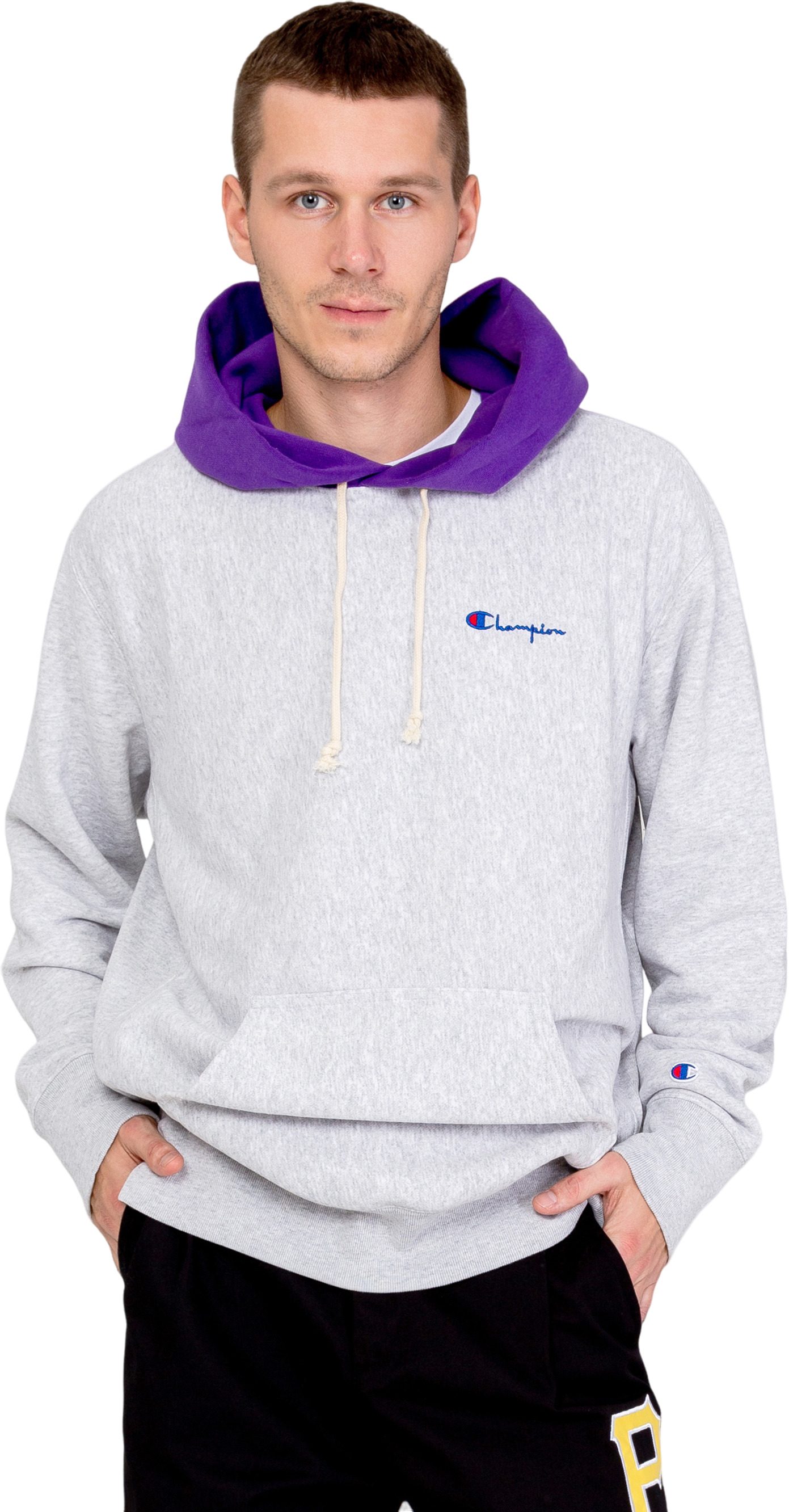 

Худи мужское Champion 215164 серое M, Серый, 215164