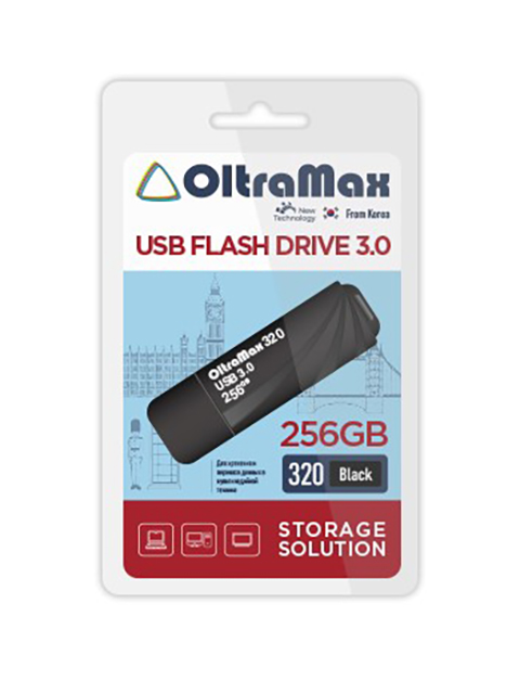 

Флешка Oltramax 320 256ГБ Black (OM-256GB-320-Black), 320