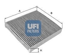 фото Фильтр салона carbon ufi 5414200