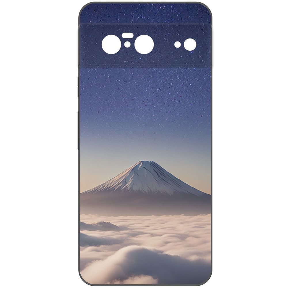 

Чехол-накладка Krutoff Soft Case Япония, Фудзияма для GOOGLE Pixel 8 черный
