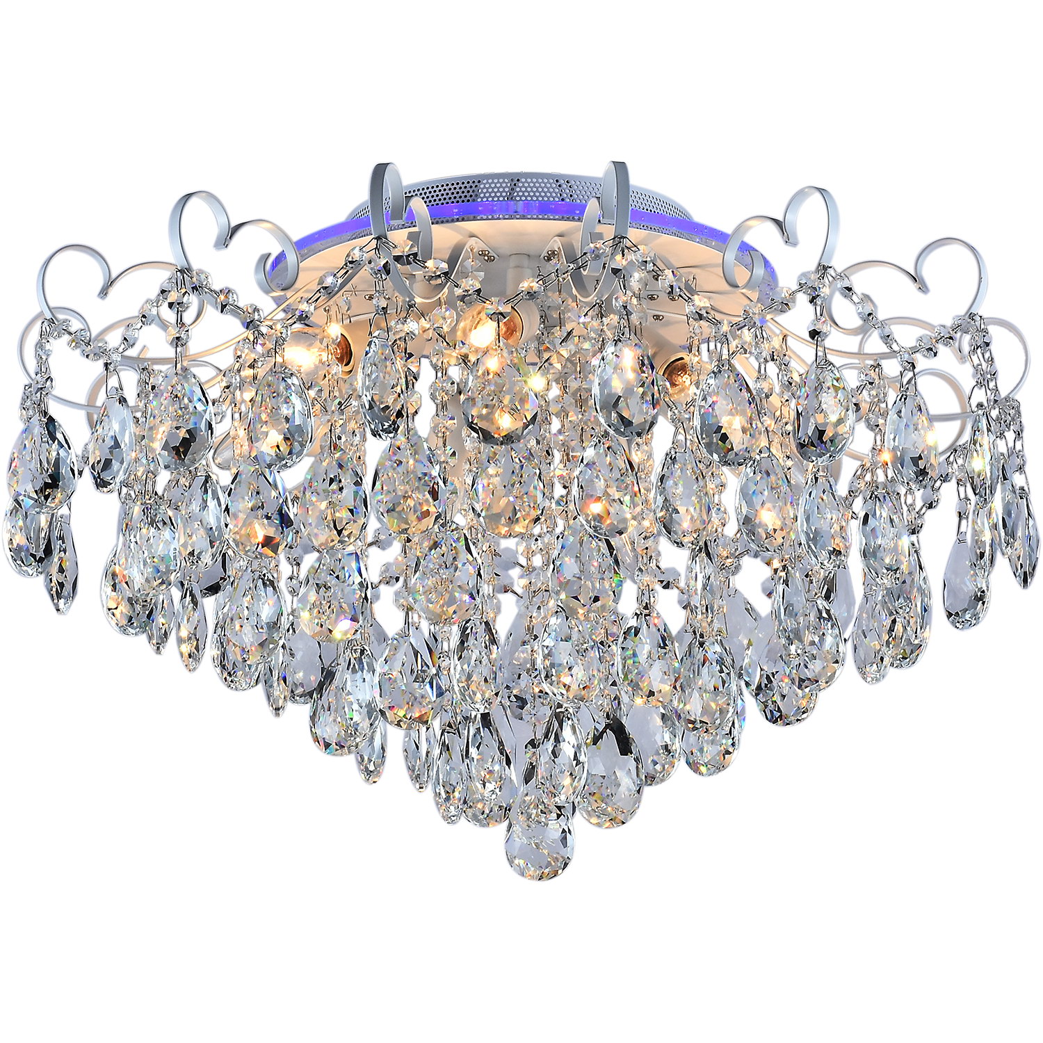 

Люстра потолочная Reluce 04024-0.3-07 WH+SILVER PN+RGB