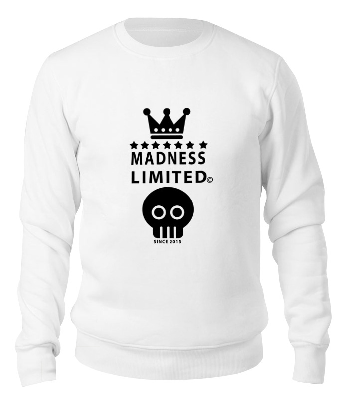 

Свитшот унисекс Printio Madness белый XL, Madness