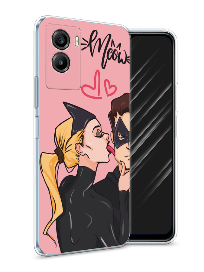 

Чехол Awog на Vivo Y55s 5G "Kiss of Cat Woman", Розовый;черный;бежевый, 266150-1