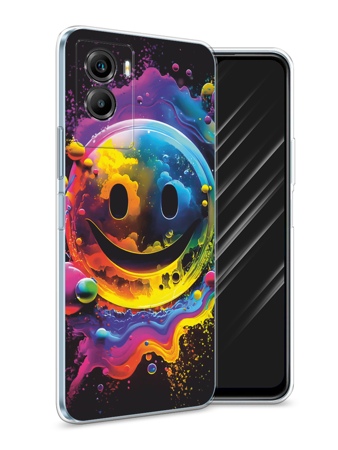 

Чехол Awog на Vivo Y55s 5G "Кислотный смайл", Фиолетовый;желтый;синий, 266150-1
