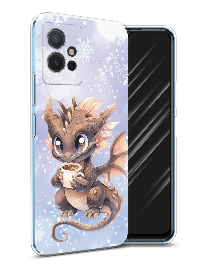 

Чехол Awog на Vivo Y75 5G "Дракончик с кружкой тёмный", Бежевый;розовый;серый, 266250-1